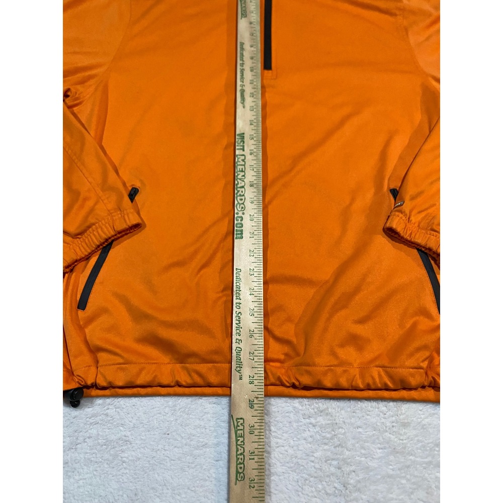 Crocs Relaxed Technology Mens Orange Quarter Zip Windbreaker Jacket Large L - Picture 2 of 10